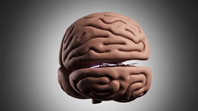 Detailed 3D human thalamus model, illustrating neural connections and brain anatomy. Ideal for medical and scientific education.