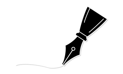 趣味の日記：万年筆で綴るシンプルなアイコンイラスト