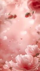 Fototapeta premium Valentine’s Day Background with Romantic Love Atmosphere