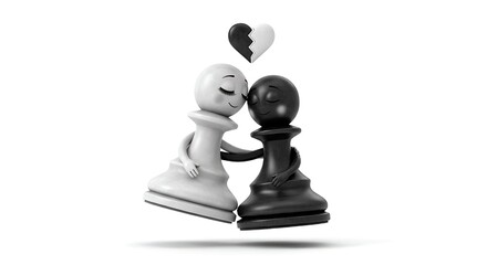 two chess figures