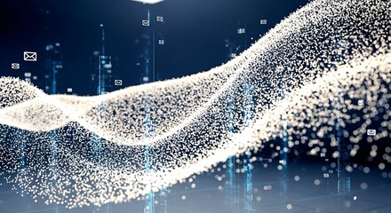 Digital Communication Wave: Envelopes Flowing Through a Network