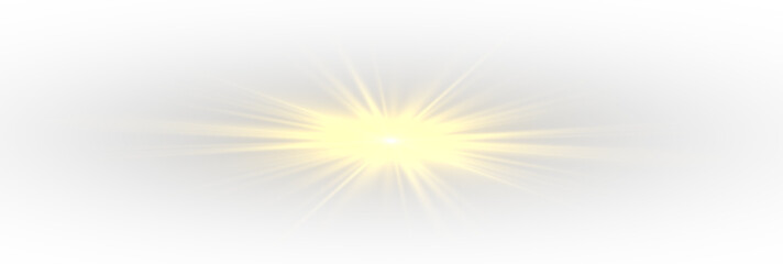 Obraz premium Magical glowing sunburst with sparkling lens flare, vibrant colours, and radiant light rays creating abstract backgrounds, wallpaper, or entertainment visuals.