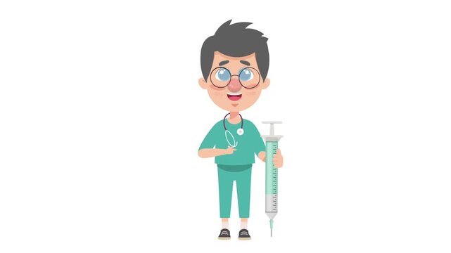 Doctor Character Concept Vector Illustrator