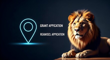 Lion's Grant Application: A Neon Location Pinpoints Funding Oppo