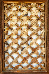 Flower latticework of Daeungbojeon Hall of Naeso Temple, Buangun, Jeollabukdo