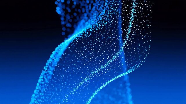 BlueLightWaveonDarkGradientBackground