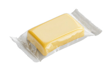 Cheese packaging template mockup design isolated on transparent background