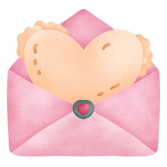 Tempura Japanese Food Watercolor Illustration. ideal for Food, Valentine&rsquo;s Day, graphics, romantic branding, stickers, and social media visuals.