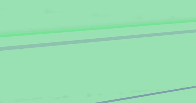 On start mint and purple stripes sliding diagonal across transparent canvas, overlap to show motion