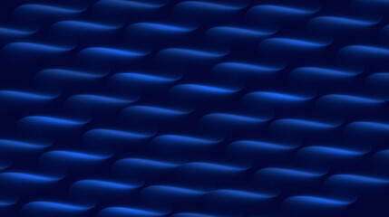 Fototapeta premium Abstract blue and black color with curved pattern like soft fabric folds is very suitable for wallpaper design barner technology presentation and others