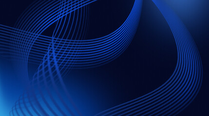 Naklejka premium abstract blue color with soft texture and curved line pattern