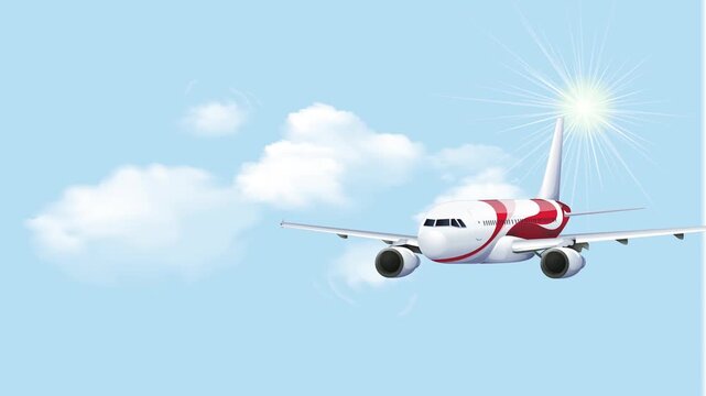 airplane flying in the sky
