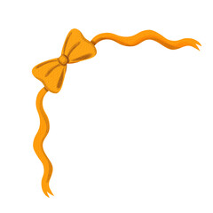 Bow ribbon corner decoration