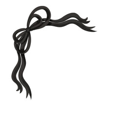 Bow ribbon corner decoration