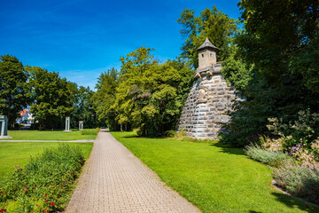 Cityscape of Forchheim town