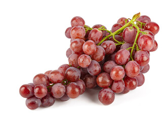 Fototapeta premium Fresh Red grapes isolated on white background