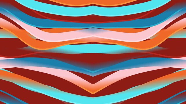 Symmetrical abstract art with colored curved lines overlaid, perfect for backgrounds, branding, and graphic design projects needing a unique touch.