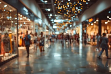 Naklejka premium blur image background of shopping mall. High quality
