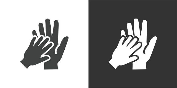 Support and Empathy icon. Solid glyph series icon