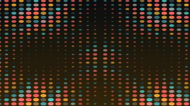 Starting a Calm Visual Sequence with Colorful Dots Pattern