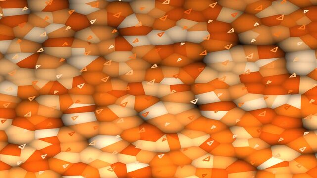 Exploring a Vibrant Abstract Pattern in Warm Orange Tones