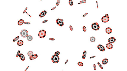 Digital Virus Particles Floating on Black Background