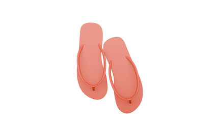 Pink Flip Flops on Black Background