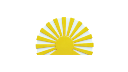 Stylized Rising Sun Emblem