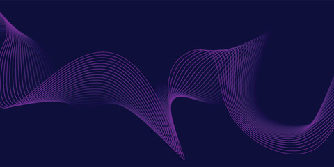 Abstract glowing wave lines on light blue background. Modern flowing wavy lines. Dynamic wave pattern. Futuristic concept. Suit for banner, poster, cover, brochure, flyer, website