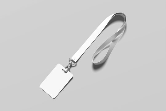 ID Card Blank Mockup For Badge