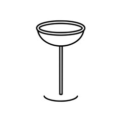 Elegant Monochrome Martini Olive | Clean, isolated vector art for creative projects.