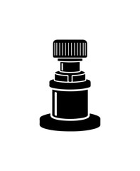 Black and White Industrial Gear Design