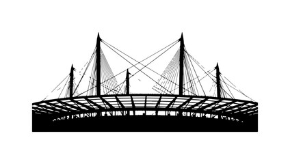 Obraz premium Modern Architectural Bridge Design