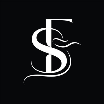 Initial letter SE logo design