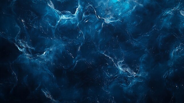 Ocean waves texture, night, dark blue, water surface, background