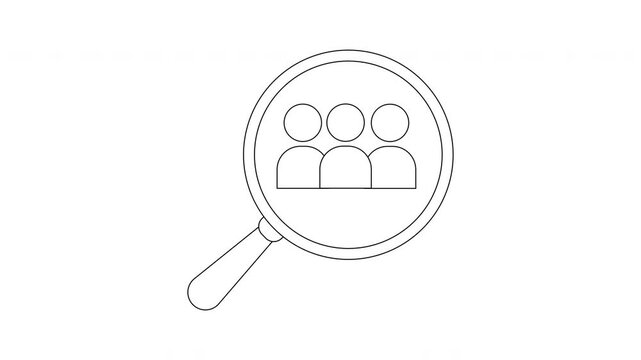 Team Search Icon Animation - Finding the Right People.