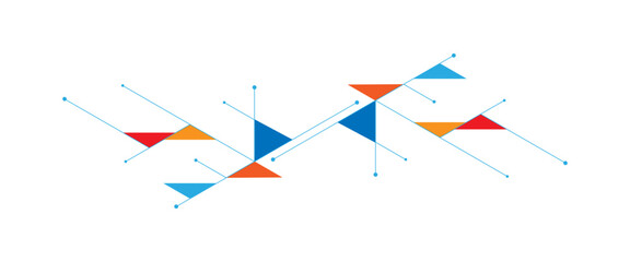 Vector digital hexagons pattern geometric abstract background with technology or science design png..