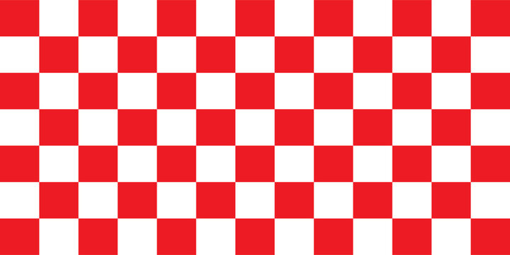 Red white tablecloth pattern lines. Gingham seamless pattern. Christmas backgroound. Strokes texture for textile shirt plaid, tablecloth, cloth, blanket, paper, makeup. Checkered print.