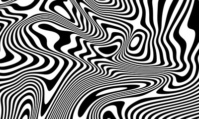 Black abstract background poster design with liquid lines. Black curves and wavy lines on overlay transparent background. Ideal for banner