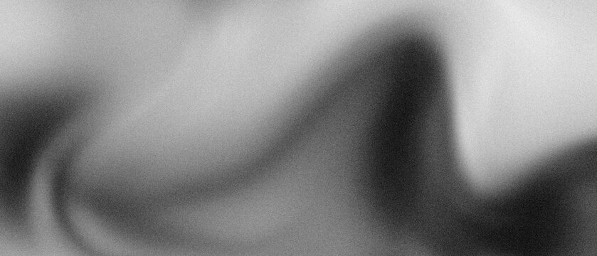 Abstract monochrome background with grainy noise texture and bold sweeping black curved line. A cinematic edgy aesthetic perfect for artistic overlays posters or modern web design