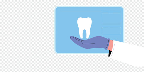 Professional Dental Care Illustration, oral health concept