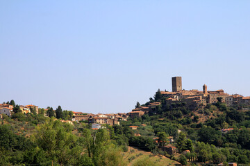 Naklejka premium torre dei belforti, montecatini val di cecina