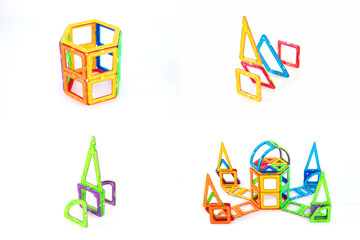 Complete Taj Mahal Magnetic Tile Set with Base and Towers