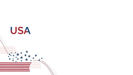 Patriotic usa flag with stars and stripes