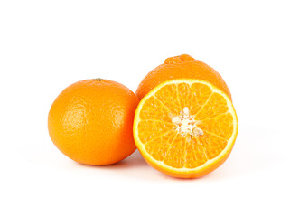 Fresh Australian mandarin isolated on white background