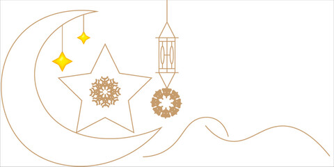 Eid mubarak design. Vector illustration