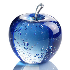 blue apple in water