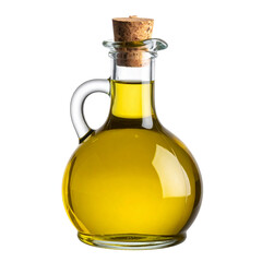 Olive oil bottle extra virgin cooking healthy organic natural food isolated on transparent background