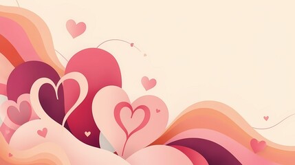 Abstract Valentine Background for Creative Branding