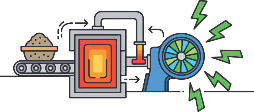 Industrial process of smelting ore via electric arc furnace technology